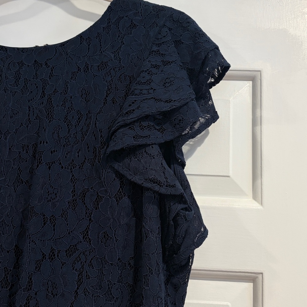 Tommy Hilfiger Elegant Navy Lace Dress size 18 - Picture 3 of 11
